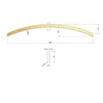 Αψίδα ξύλου 4,5 x 9 x 240εκ Αψίδα ξύλου 4,5 x 9 x 240εκ