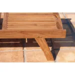 Ξαπλώστρα Teak Παραλίας 197εκ. Ξαπλώστρα Teak Παραλίας 197εκ.