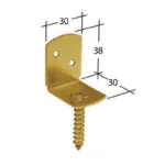 Γωνία σύνδεσης ξύλου 30 X 30 X 38 mm Γωνία σύνδεσης ξύλου 30 X 30 X 38 mm
