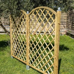 Ξύλινο Καφασωτό Διαγώνιο (μάτι 12x12) Αψίδα - 180 x 90εκ. Ξύλινο Καφασωτό Διαγώνιο (μάτι 12x12) Αψίδα - 180 x 90εκ.