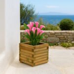 Ξύλινη γλάστρα τετράγωνη 40 x 40 x 33εκ. Ύψος Ξύλινη γλάστρα τετράγωνη 40 x 40 x 33εκ. Ύψος